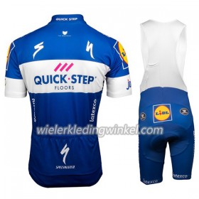 Set Fietsshirt + Korte Koersbroek 2018 Quick Step Floors N001